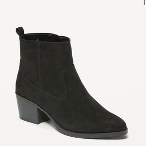 Old Navy Faux-Suede Western Ankle Boots for Women